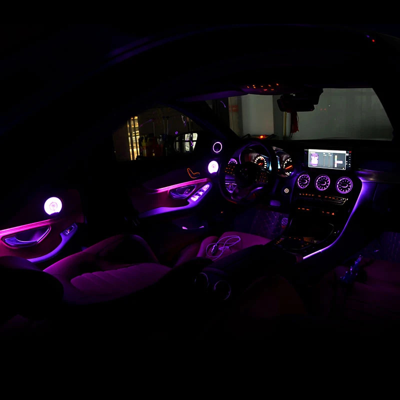 

64 color refit ambient light for Mercedes benz C W205 GLC class C260 GLC C180 class atmosphere advanced light cover all around