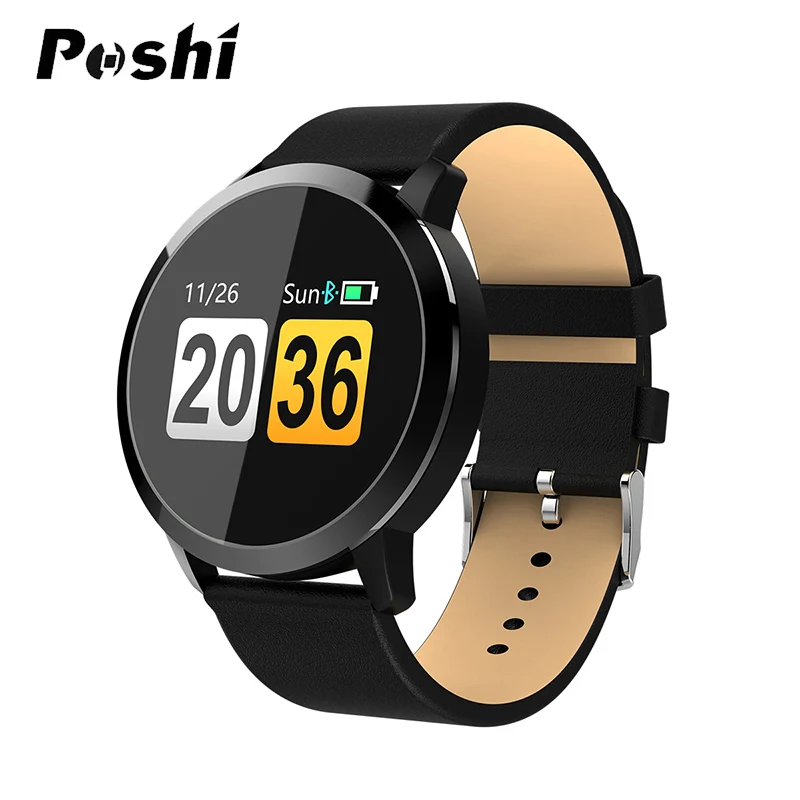 Смарт-часы спортивные водонепроницаемые шагомеры сообщение напоминание OLED Bluetooth открытый фитнес для мужчин и женщин Smartwatch для IOS Android - Цвет: black