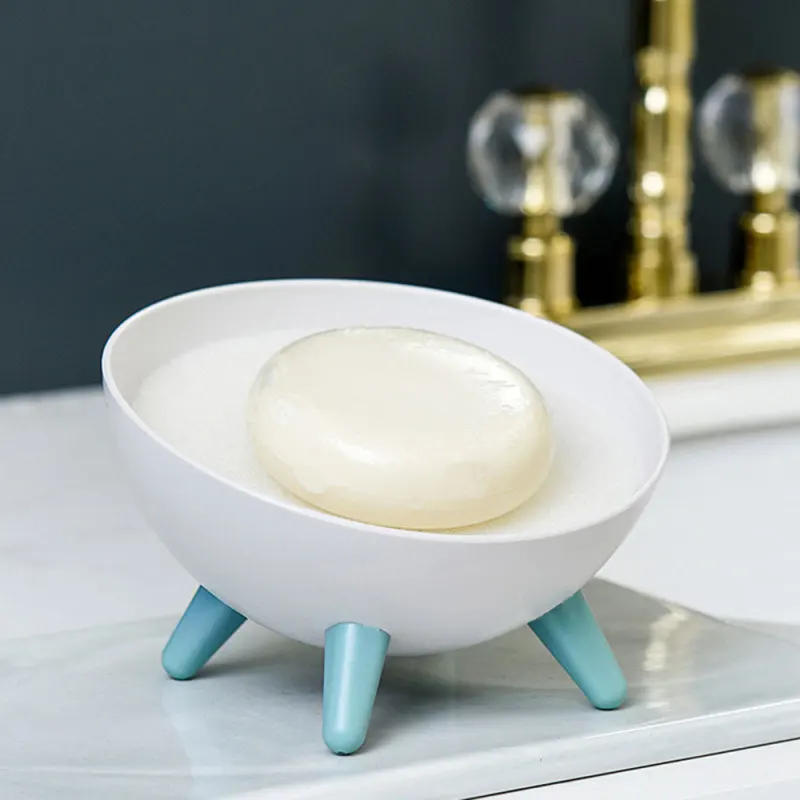 

Nordic Style Creative Soap Drain Holder Tray Bathroom Bath Shower Soap Storage Container Rack Stand Box Soap Dish