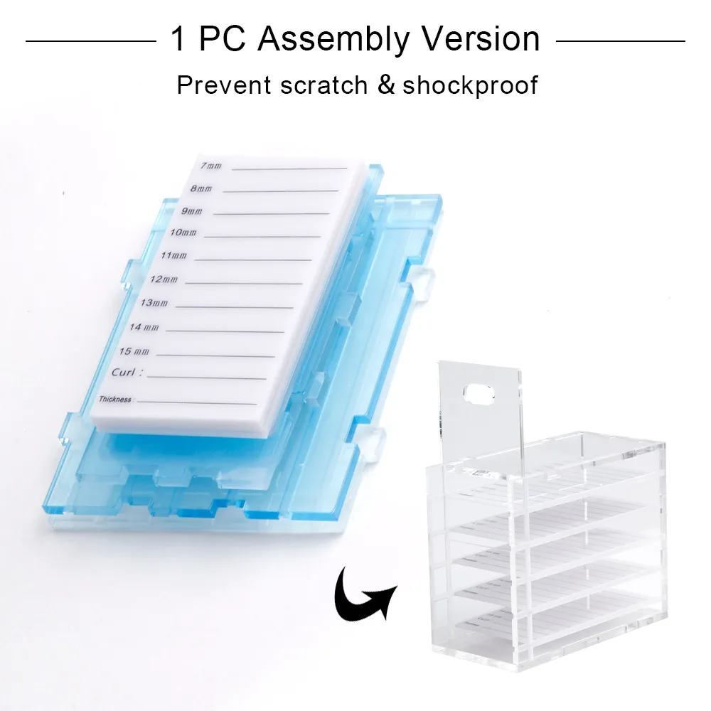 5 Layers Assembly 5 слоев Наращивание ресниц расширение коробка для хранения Макияж Контейнер для демонстрации клей держатель палитры акриловая Lash пластина прозрачная коробка - Цвет: 5 Layers Assembly