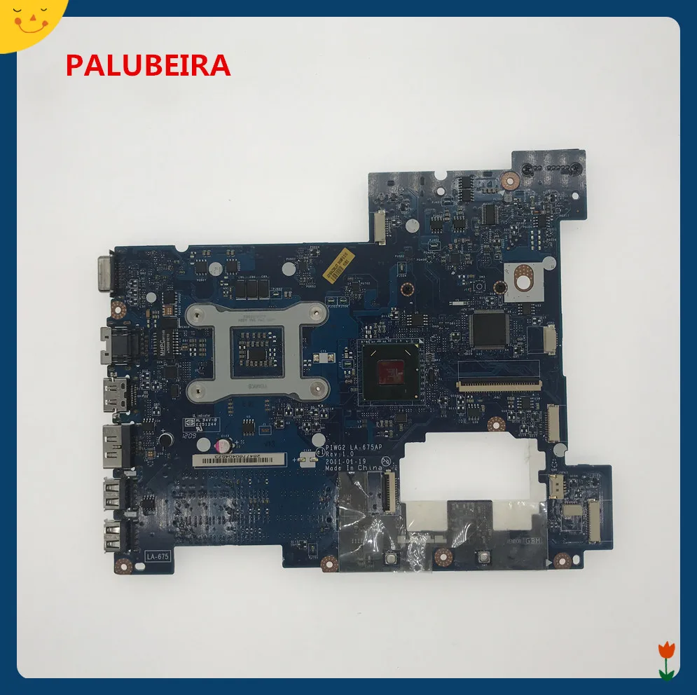PALUBEIRA G570(с портом HDMI) основная плата для PIWG2 LA-675AP REV 1,0 материнская плата протестированная Рабочая