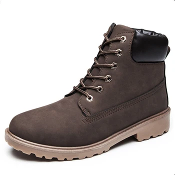 

Men Boots Fashion Autumn Winter Shoes For Men Ankle Boots Plush Size 37-57 Botas Hombre Rubber Man Booties Casual Male Shoes