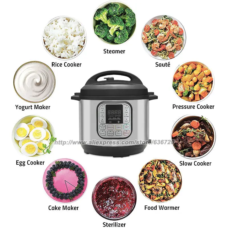 7-in-1 Multi- Use Programmable Pressure Cooker