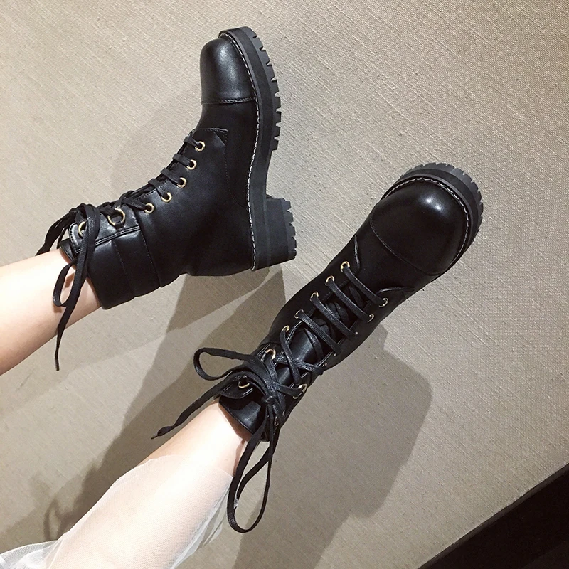 

Star with the same paragraph with a riding boots thick with non-slip and calf women's boots motorcycle boots 34-39 yards