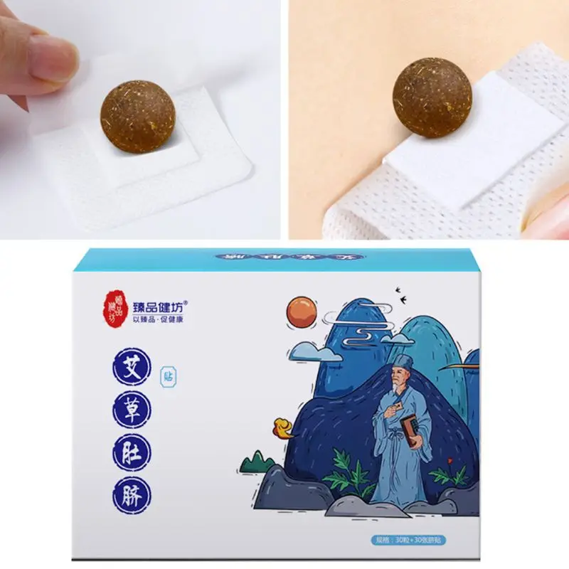 Absinthe Moxa Navel Sticker Plaster Belly Patch Hot Abdomen Paste Chinese Medicine Acupuncture Moxibustion Body Care