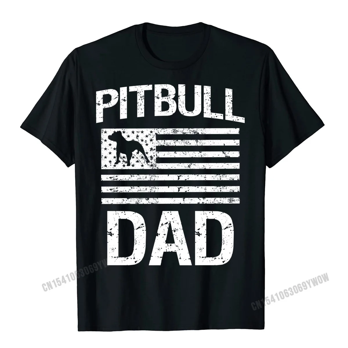 Simple Style Slim Fit Tshirts Dominant Summer Short Sleeve O-Neck Tops & Tees 100% Cotton Fabric Men's Unique Tops & Tees Pitbull Dad Mens Hoodie Pit Bull Dog Flag Sweater gift__334 black