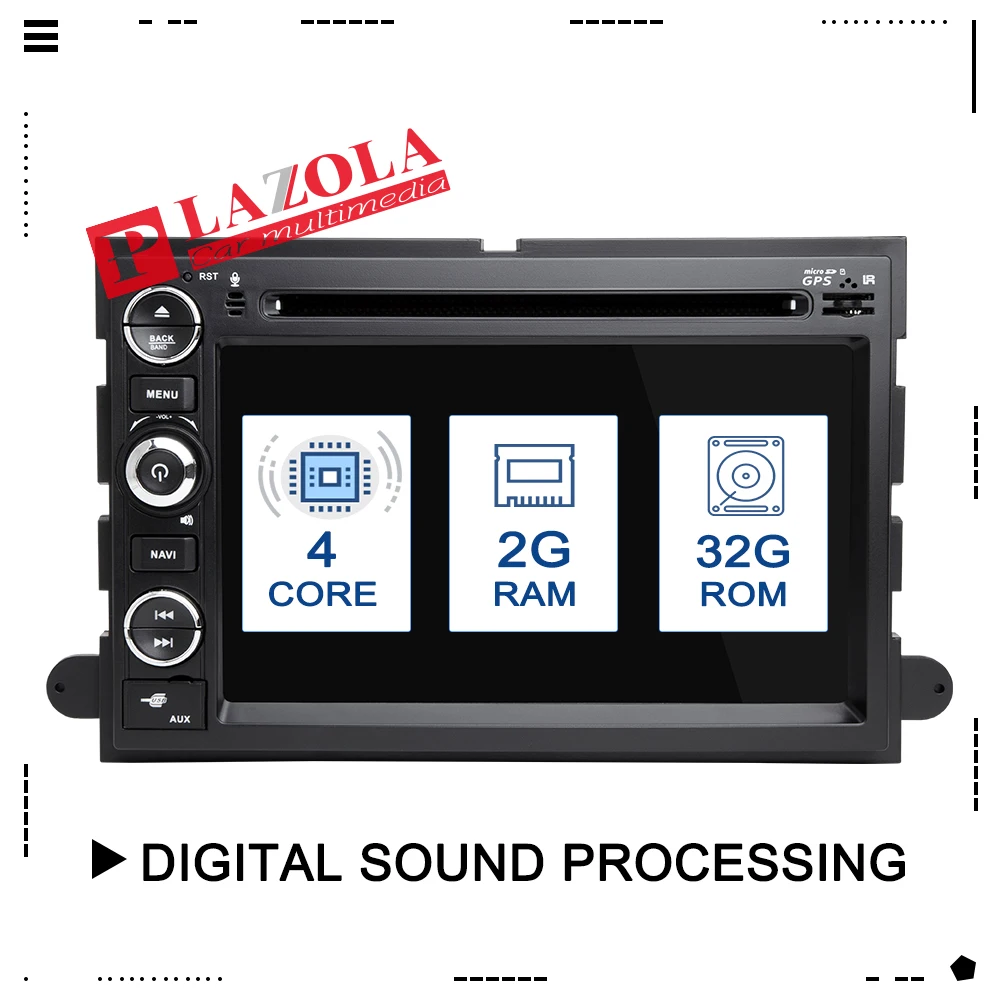 

2 din Android 9.0 2G Car multimedia player For Ford F150 Mustang Expedition Explorer Fusion 2006 2007-2009 radio GPS Navigation