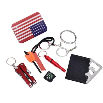 

Outdoor Sport Camping Hiking Survival Emergency Gear Tools Box Kit Set Outdoor sports camping survival emergency kit A1