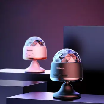 

1pc Voice-Controlled Car Dj Crystal Magic Ball Light Outdoor Car Ktv Voice Control Lamp Vehicle Atmosphere Light (Black)