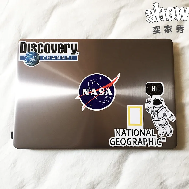 One Piece Cool Nation Geographic Logo Waterproof PVC  Stickers Toys laptop Pitcher Bottle Luggage Notebook Decorate fpr Kids