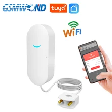 

WiFi Leak Sensor Alarm Tuya Water Leakage Detector Flood Leak Alert Level Overflow Smart Life Home Burglar Security Alarm System