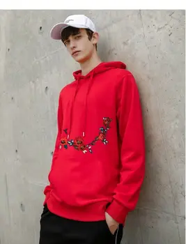 

Men's Fashion Winter Hoodie Warm Hooded Embroidery Sweatshirt Coat Outwear