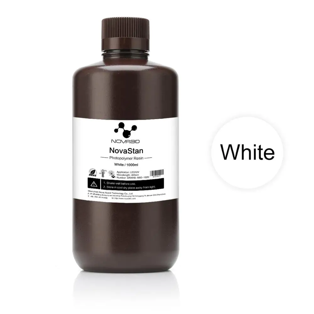 

NOVA3D 405nm UV Resin 3D Printer Printing Material LCD DLP UV Sensitive Liquid photopolymer White color