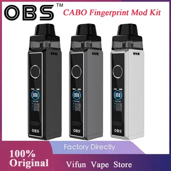 

Original OBS CABO Fingerprint Pod Mod Kit wi/ Max 80W Powered By Single 18650 Battery & 3.5ml Pod E-Cigarette Vape Kit vs Drag X