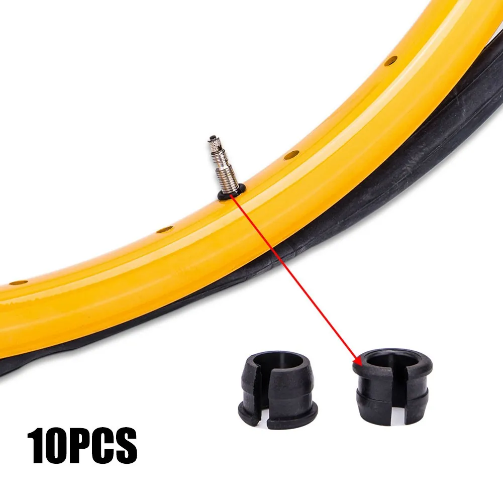 10 Pcs Bicycle Presta Valve Nuts MTB Road Bike Tubeless Tire Air Nozzle Lock Conversion Nut Set Cycling Parts Accessories