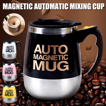 

Hot Automatic Mixing Coffee Cup Coffee Milk Automatic Mixing Cup Apply to Office Kitchen Home Travel Gift Cup D6