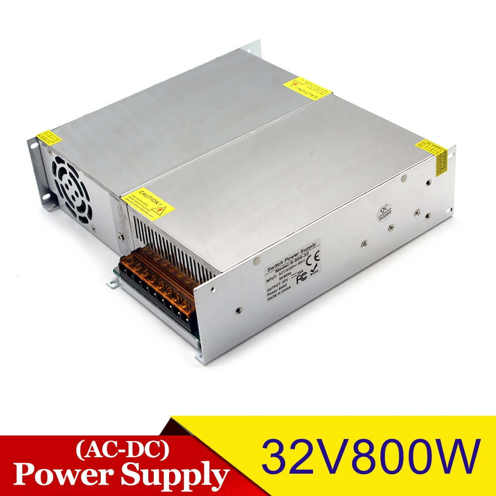 800 в 32 в драйвер импульсного источника питания трансформатор AC110V 220 В к DC32V SMPS для светодиодного освещения оборудования CCTV принтер