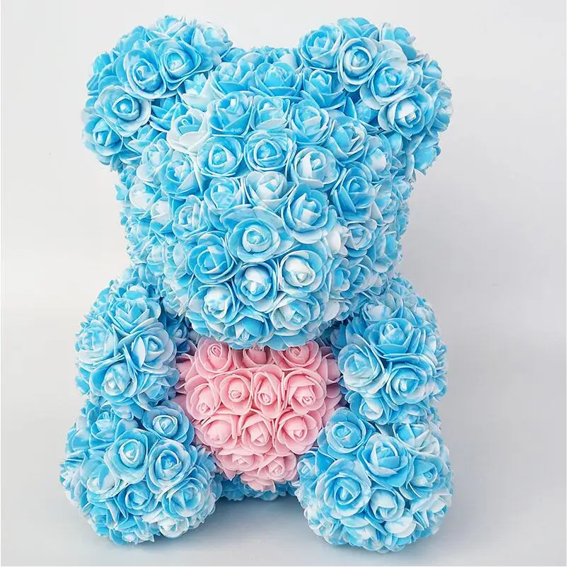 Цветок плюшевый медведь Роза Медведь смешанный цвет Свадьба юбилей день Святого Валентина День рождения подарок свадебный цветок медведь подарок