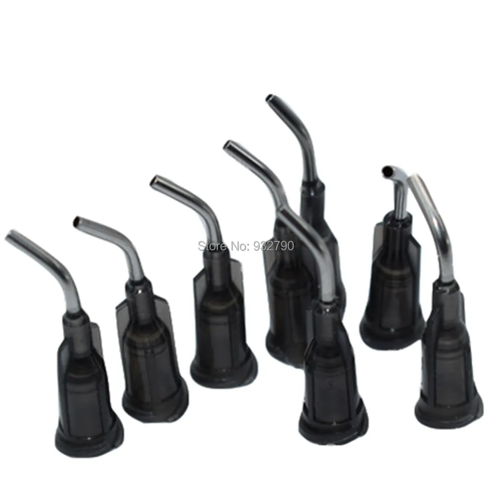100pcs 16G Dispensing Needles Syringe Needle Tips 45 Degree Adhesives Liquid Glue Epoxy Resin