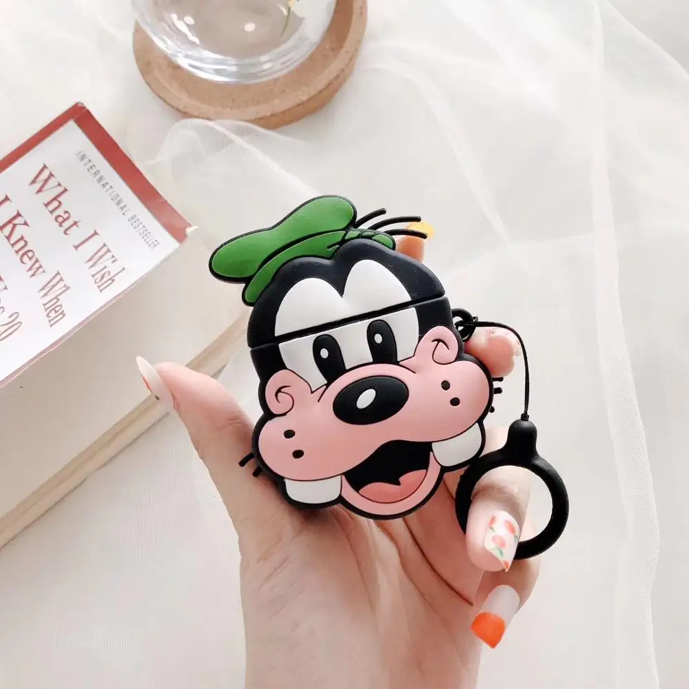 

Goofy Dog Ring Chain Soft Silicone Case Cover For AirPods