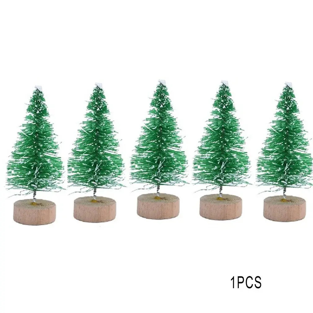

Mini Christmas tree lights White Cedar Pines Desktop Environmental Protection Decoration Xmas Tree Home Room Table Ornament