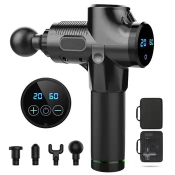 

1200-3300r/min Electric Muscle Massage Gun Deep Tissue Massager Therapy Gun Exercising Muscle Pain Relief Body Shaping With Bag
