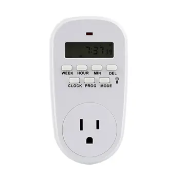 

Programmable Weekly Digital Smart Timer Switch Outlet Plug Timing Socket Countdown 15A for Kitchen Battery Car