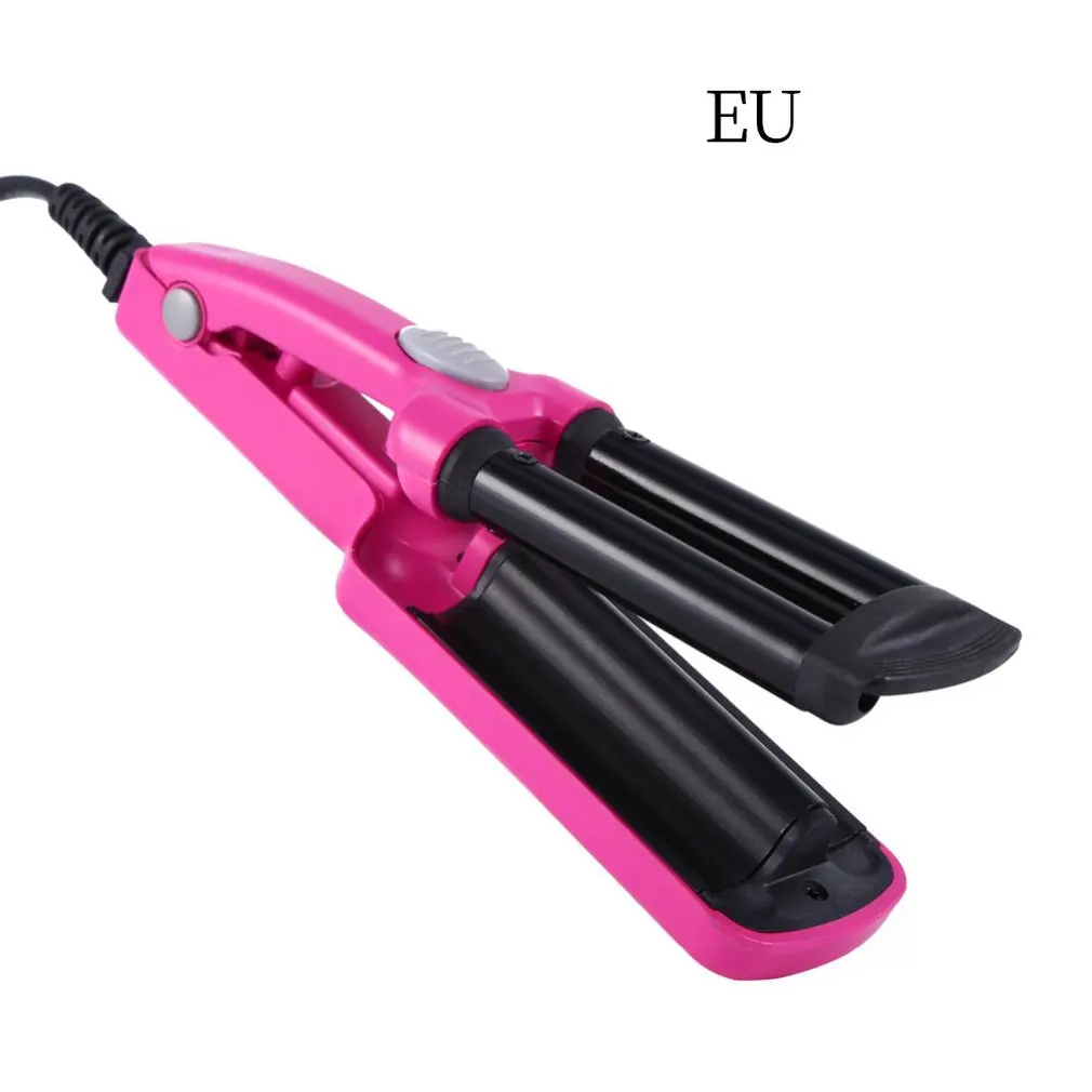 

Quickly Heats Up In A Short Time Mini-shaped Clips Small Three-tube Curling Iron Hairdressing Supplies Mini Curls