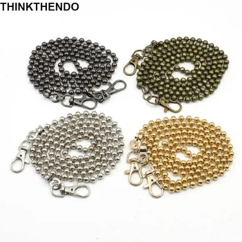 

DIY Beads Chain Strap Handbag Chains Accessories Purse Shoulder Crossbody Replacement Straps with Metal Buckles