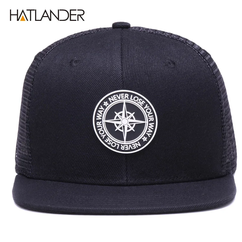 HATLANDER, оригинальные бейсболки для мужчин и женщин, черная бейсболка, высокое качество, крутая хип-хоп кепка, 6 панелей, кепка для грузовика