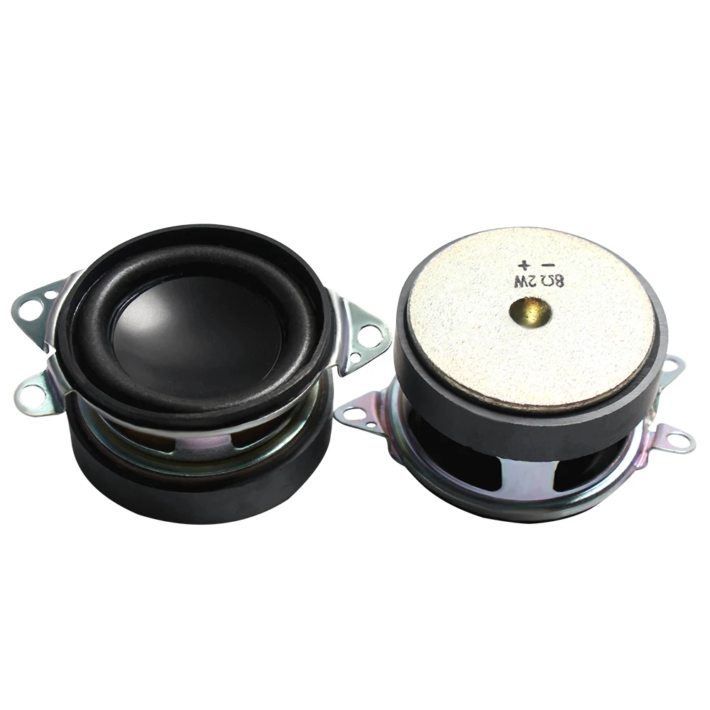 

2Pcs 1.5 Inch Full Range Speaker Basin 8 Ohm 2W 2.0 Speaker External Magnetic 40Mm Desktop Home-made Computer DIY