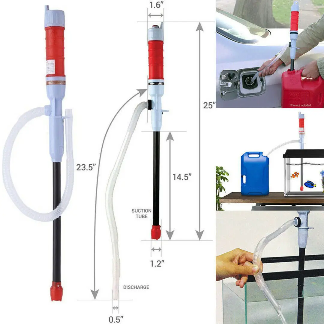 Electric Liquid Fuel Syphon Pump Automatic For Transfer Car Gas Oil