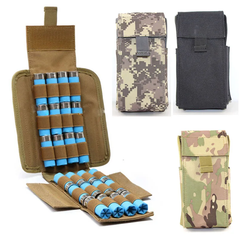 Тактический пистолет мешки для патронов Molle 25 круглых 12GA 12 калибра патроны