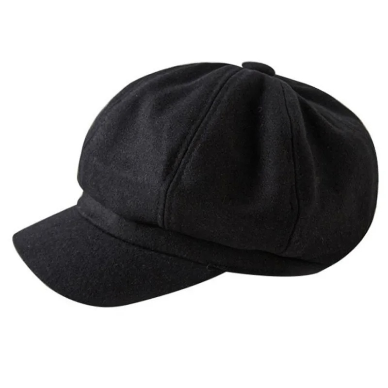 

British Octagonal Hat Tide Japanese Painter Hat Casual Wild Spring Summer Cap