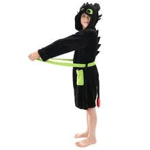 Как приручить дракона, ночная Фурия, детский халат, пижама, косплей, костюм на Хэллоуин