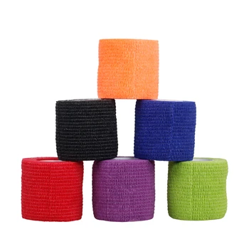 

24 pcs Disposable Tattoo Self Adhesive Elastic Bandage 5cm Nail Tapes Finger Protection For Tattoo Camouflage Handle Grip