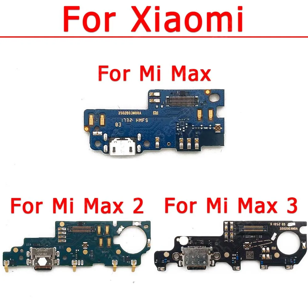 Scheda Di Ricarica Usb Per Xiaomi Mi Max 2 3 Max2 Max3 Porta Di Ricarica Flex Cable Plate Repair Pcb Dock Connector Pezzi Di Ricambio