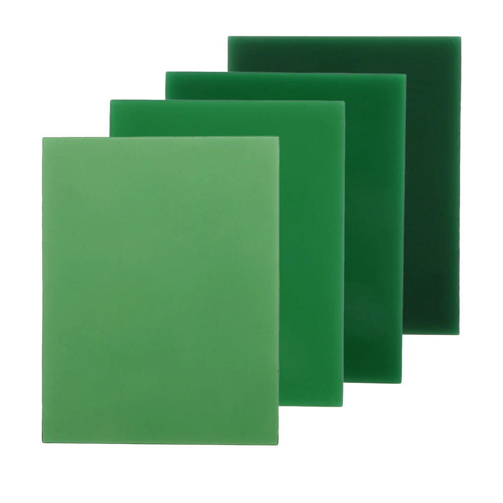 1/2/3/4mm Sculpture Carving Wax Block Green Hard Sliced For Jewelry Making Designing Jewelry Tools 