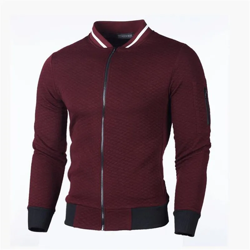 Модная мужская куртка на молнии Veste Homme Argyle, повседневная куртка, осень, тренд, белые модные мужские куртки, одежда - Цвет: picture color