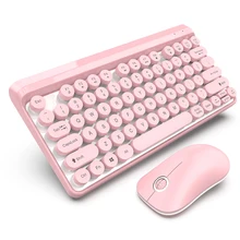 2,4 г ABS Мультимедийные кнопки Панк ключ эргономичный портативный офис беспроводной Ультра тонкий USB игровая клавиатура мышь набор Водонепроницаемый