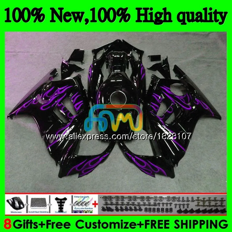 Комплект+ майка для HONDA CBR600F3 600CC CBR 600F3 97 98 1997 1998 3BS. 257 CBR600 CBR 600 FS F3 95 96 Фиолетовый Пламя 1995 1996 обтекатели