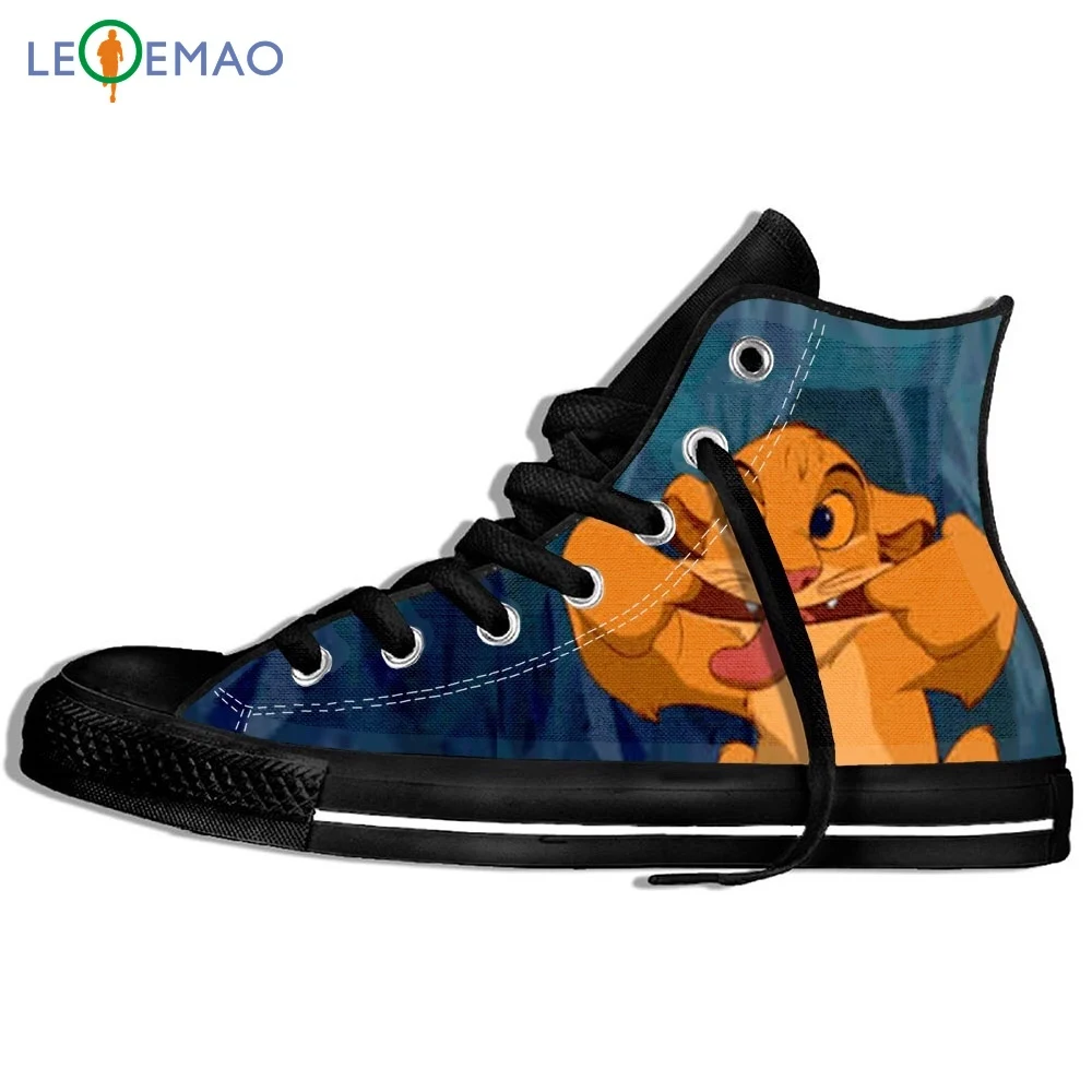 Walking Canvas Boots Shoes Breathable Hot Sale The Movie Lion King Style Cartoon Wearable Comfort Sport Shoes Classic Sneakers
