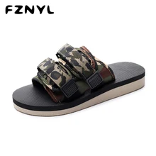 FZNYL; Новое поступление года; мужские сандалии на плоской подошве; дышащая Нескользящая летняя обувь для мужчин и женщин; модные повседневные сандалии; большие размеры 35-46