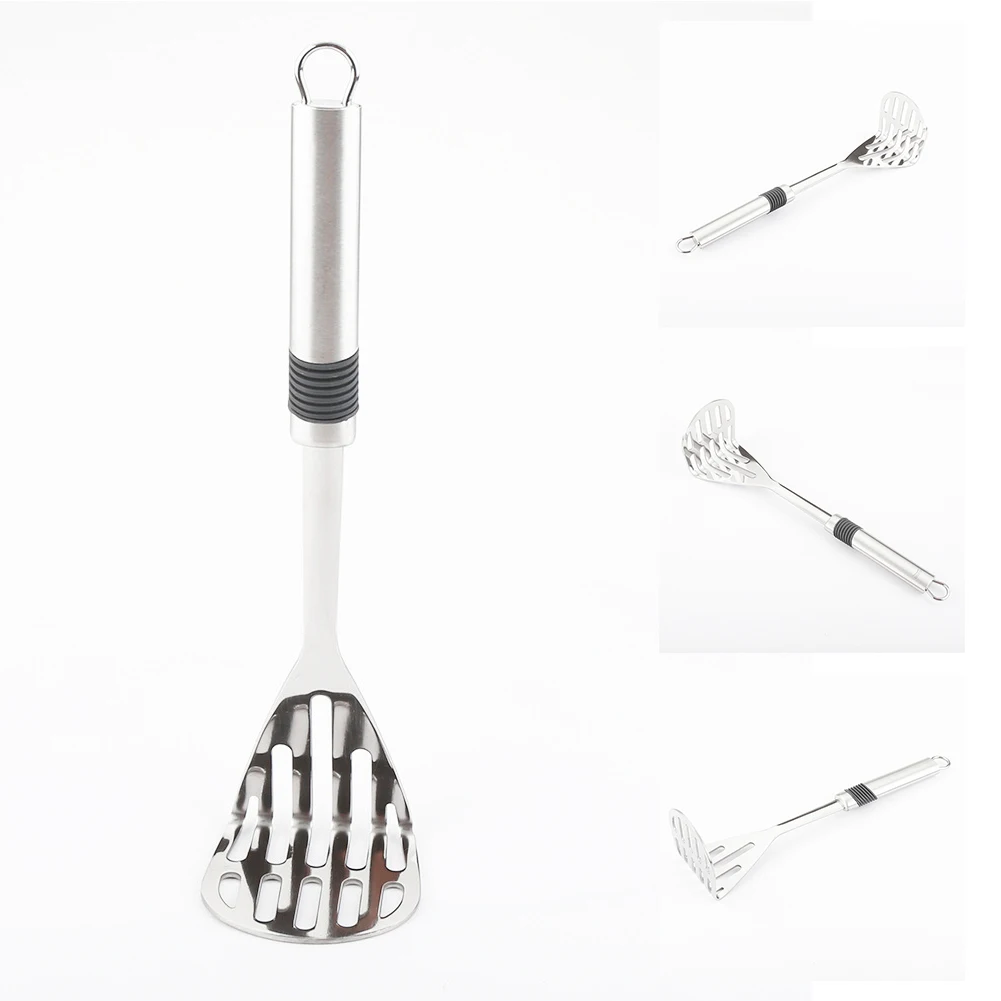 

Hanging Stainless Steel Portable Multifunction Manual Pressed Tool Wear Resistant Restaurant Easy Clean Potato Masher Crusher