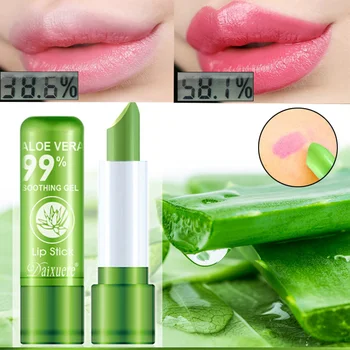 Aloe Vera Color Changing Lipstick Is Not Easy To Fade Lipstick Moisturizing Moisturizing Lasting Color and Moisturizing Lip Balm 1
