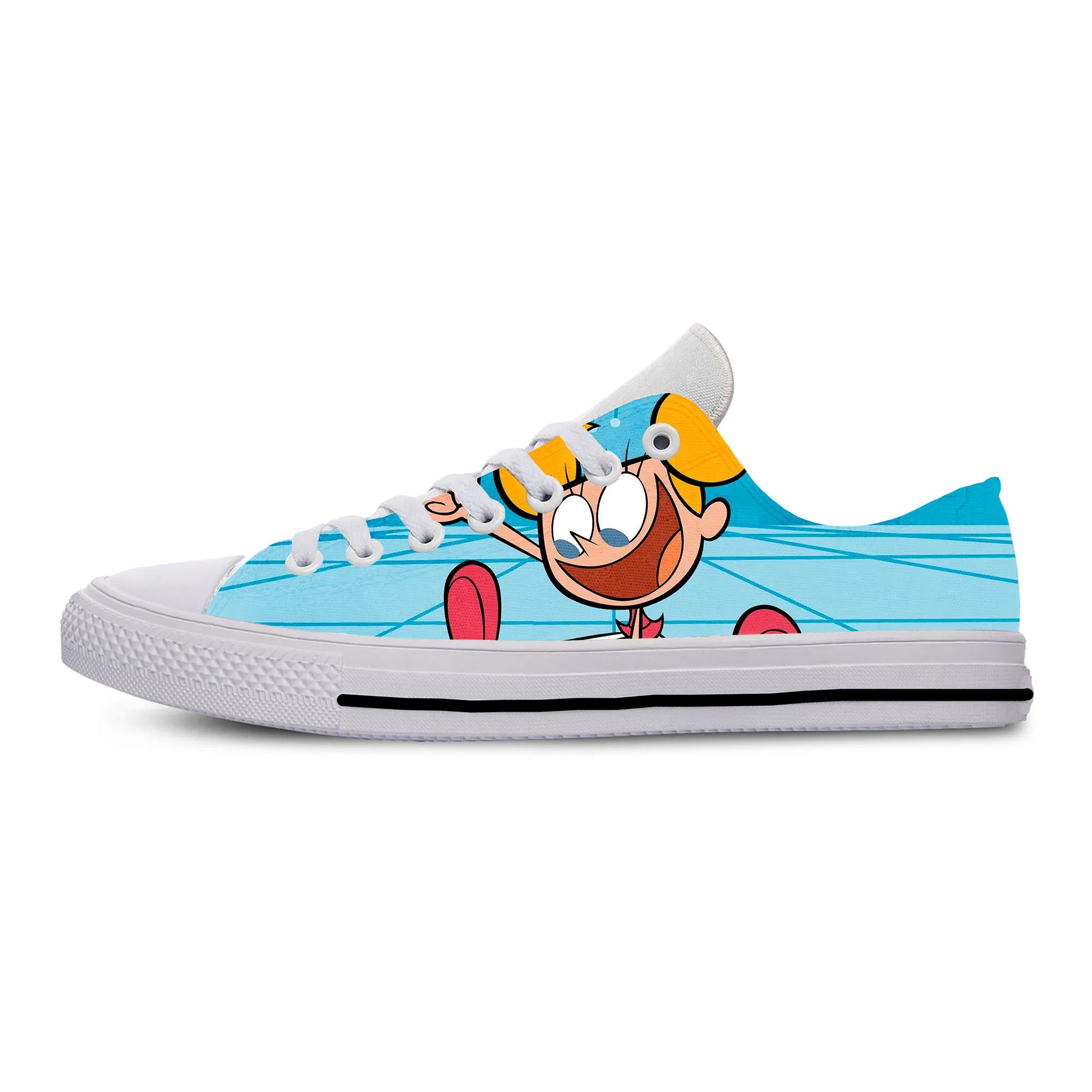 Dexters Laboratory1 Горячая Мода Dexter's Laboratory Dexter Genius новые Мультяшные мужские/wo мужские повседневные кроссовки легкая обувь - Цвет: Dexters Laboratory1