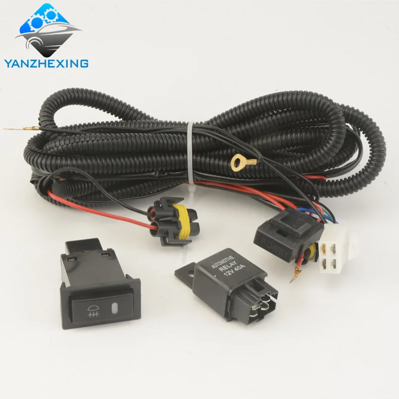1 комплект для Nissan NV200 2010 2011 2012 2013 ПТФ в передний бампер противотуманная фара крышка капот с переключателем жгут комплекты