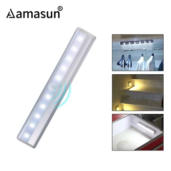 

LED Night Light PIR Motion Sensor Closet Cabinet Light Wireless Night Lamp for Kitchen Stair Toilet Luminaria Battery Powered