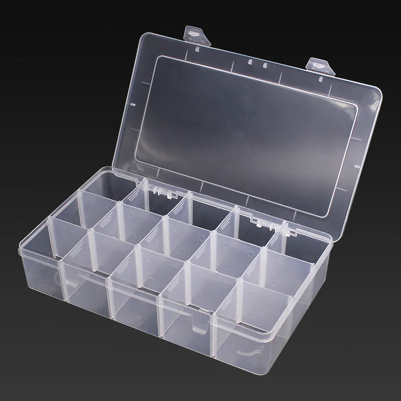 

8 Grid Fishing Transparent Bait Box Ultra Light Plastic Fishing Tackle Box Hook Soft Insect Storage Box Fishing Accessories
