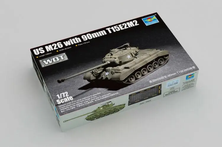 

Trumpeter 07170 1/72 США M26 с комплектом моделей 90 мм T15E2M2